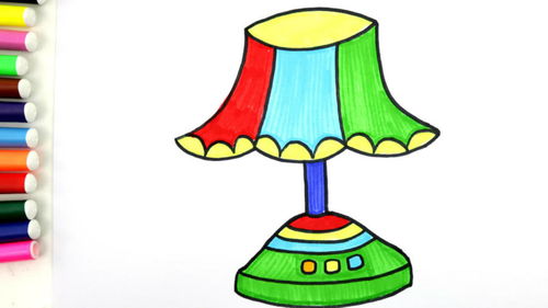 漂亮可愛的小臺燈簡筆畫